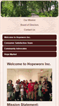 Mobile Screenshot of hopeworxinc.org