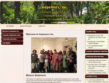 Tablet Screenshot of hopeworxinc.org